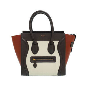 Celine Shopper Tote Handbag Leather Shoulder Bag
